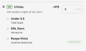 Roope Hintz Game 4 Western Conference final Dallas Stars Vegas Golden Knights